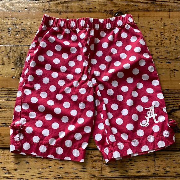 Sara Lynn Togs Alabama Fans polka dots ruffle shirt with capris size 4t - Picture 6 of 10